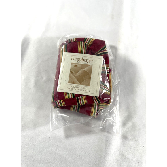 2006 Longaberger Nature's Garland Holiday Stripe Fabric Liner 23363166 - Picture 3 of 3